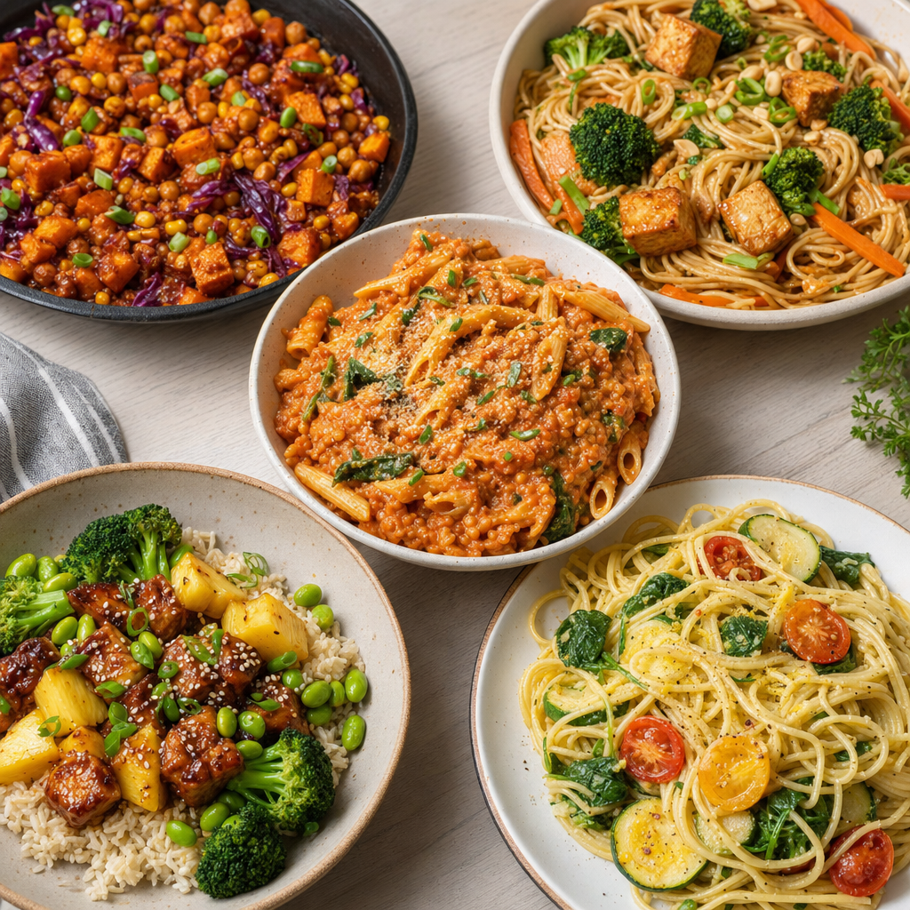 Quick & Easy Plant Based Family Friendly generated menu image
