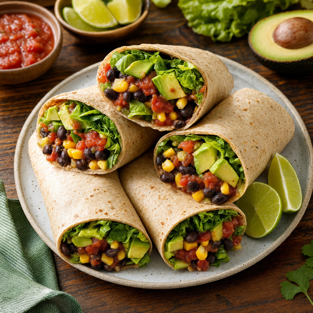 Black Bean Salsa Wraps