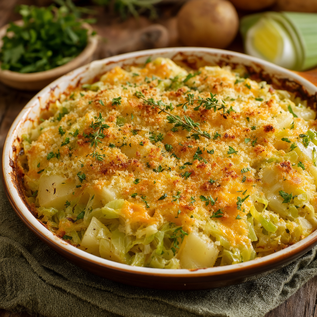 Cabbage Cheddar Root-Cellar Bake