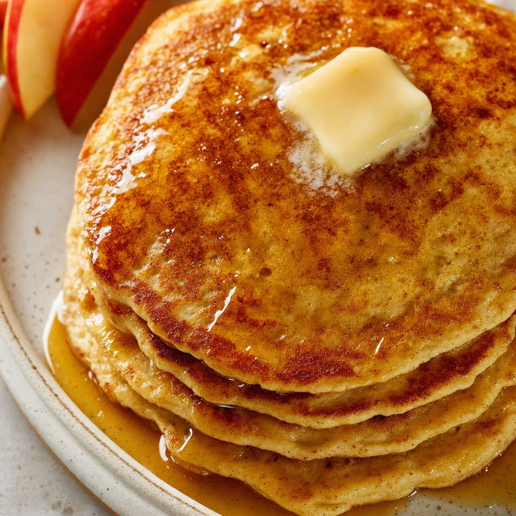 Applesauce Oat Pancakes
