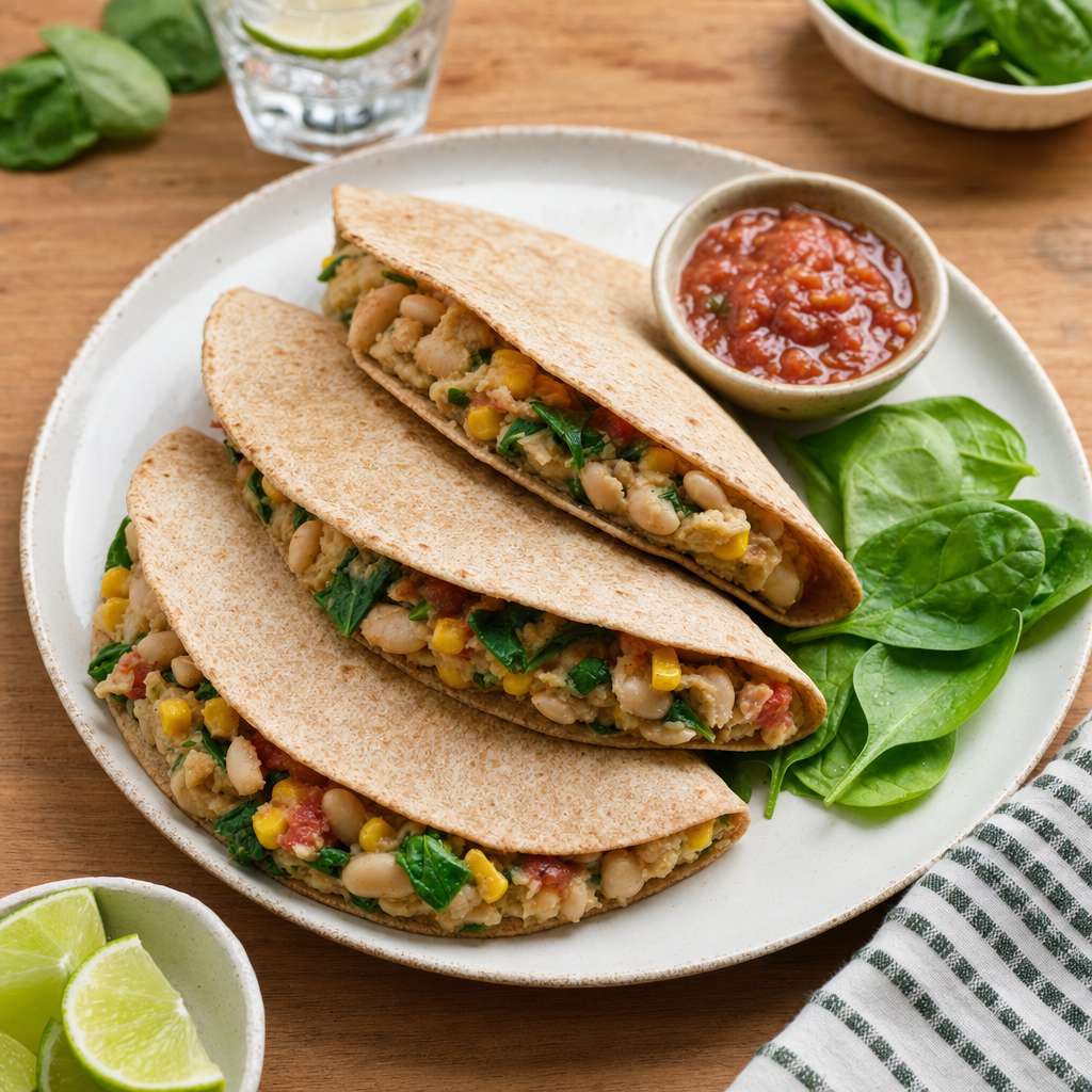 White Bean Tortilla Pockets
