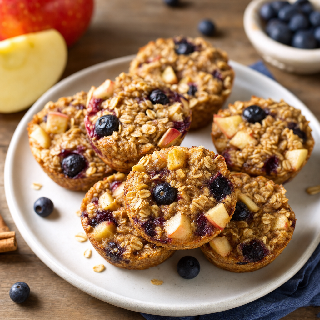 Apple Berry Oat Cups