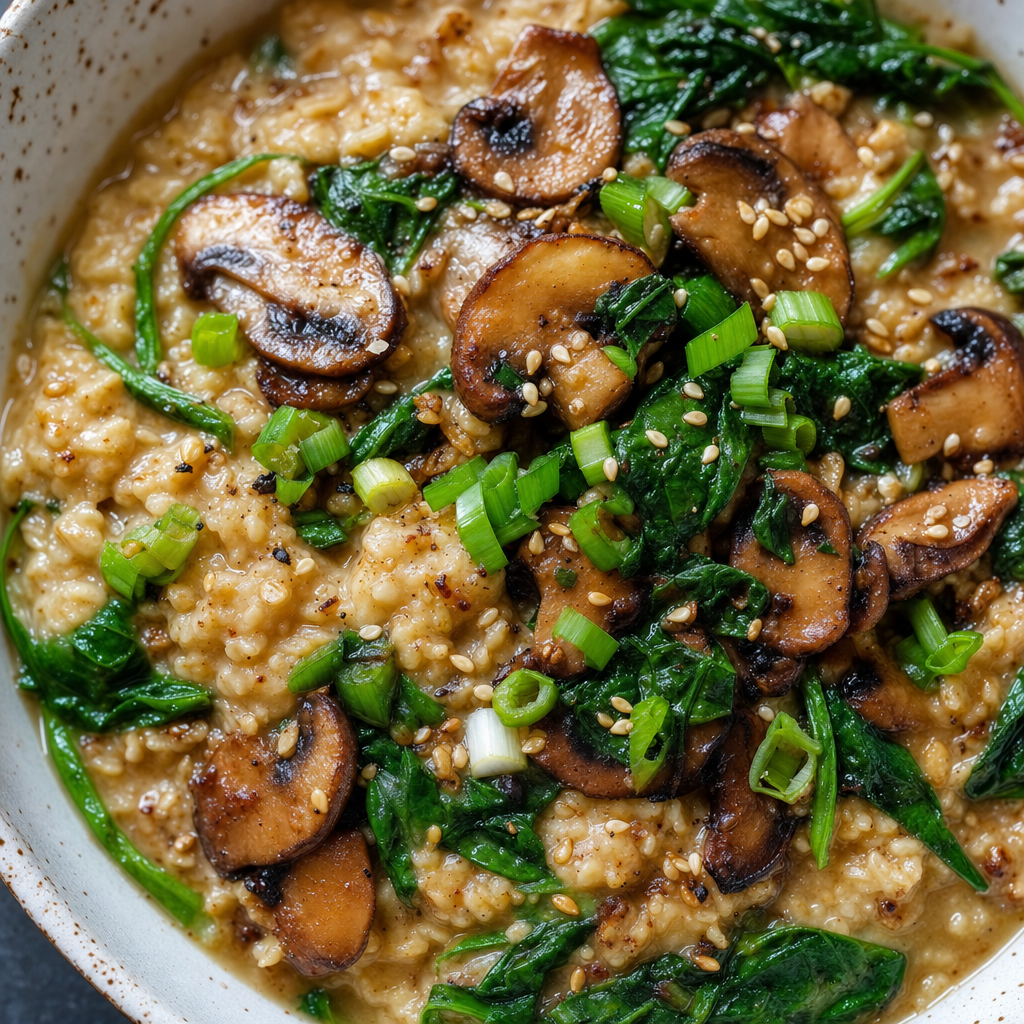 Savory Miso Mushroom Oats