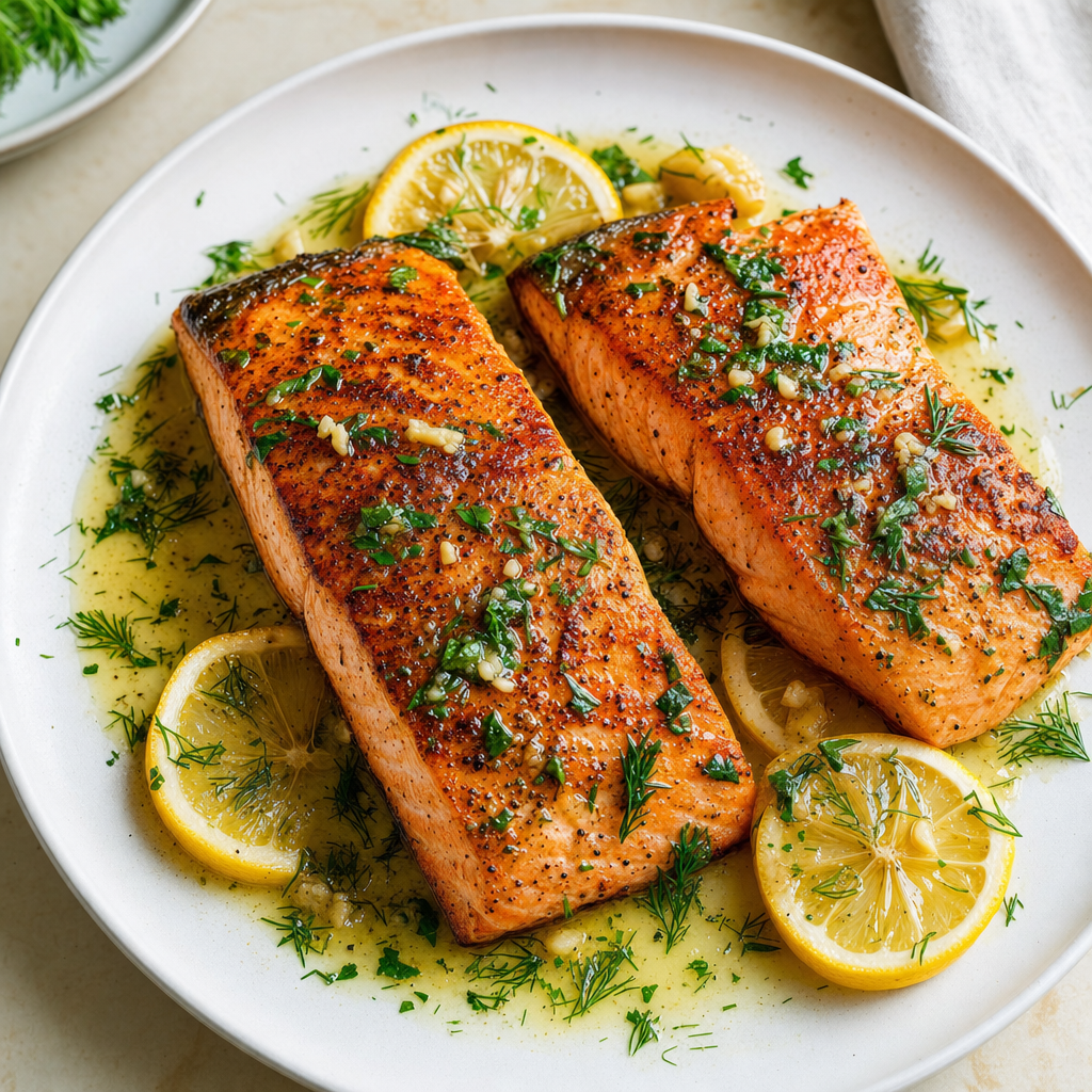 Pan-Seared Lemon Herb Salmon