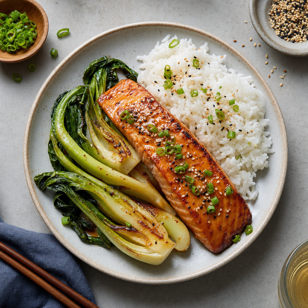 Miso Butter Roasted Salmon