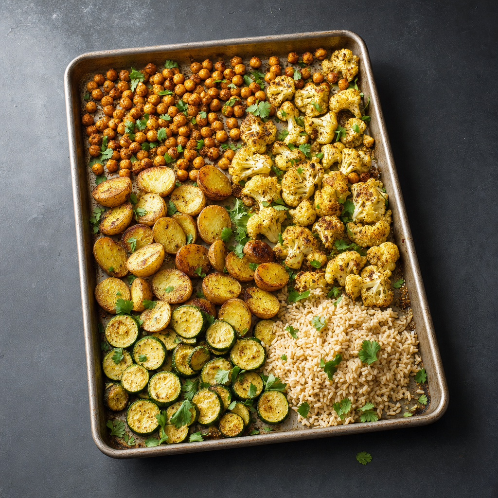 Curried Chickpea Cauliflower Rice