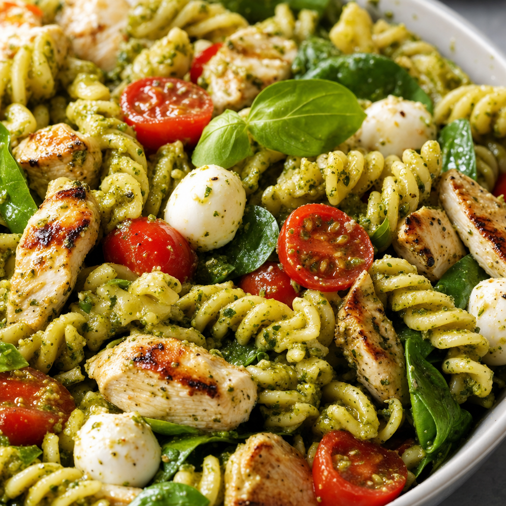 Chicken Pesto Pasta Salad