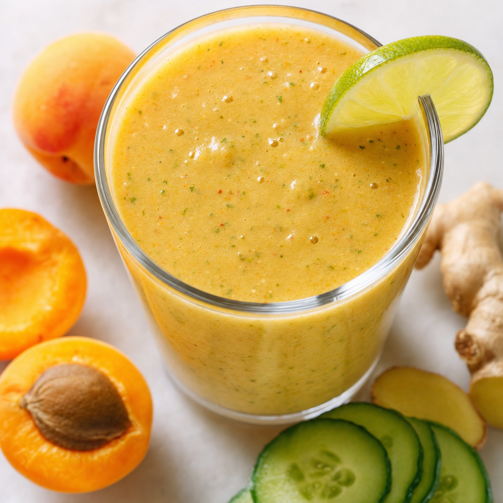 Apricot Cucumber Ginger Smoothie