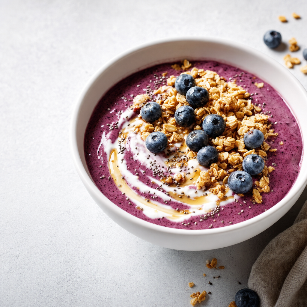 Berry Banana Crunch Smoothie Bowl