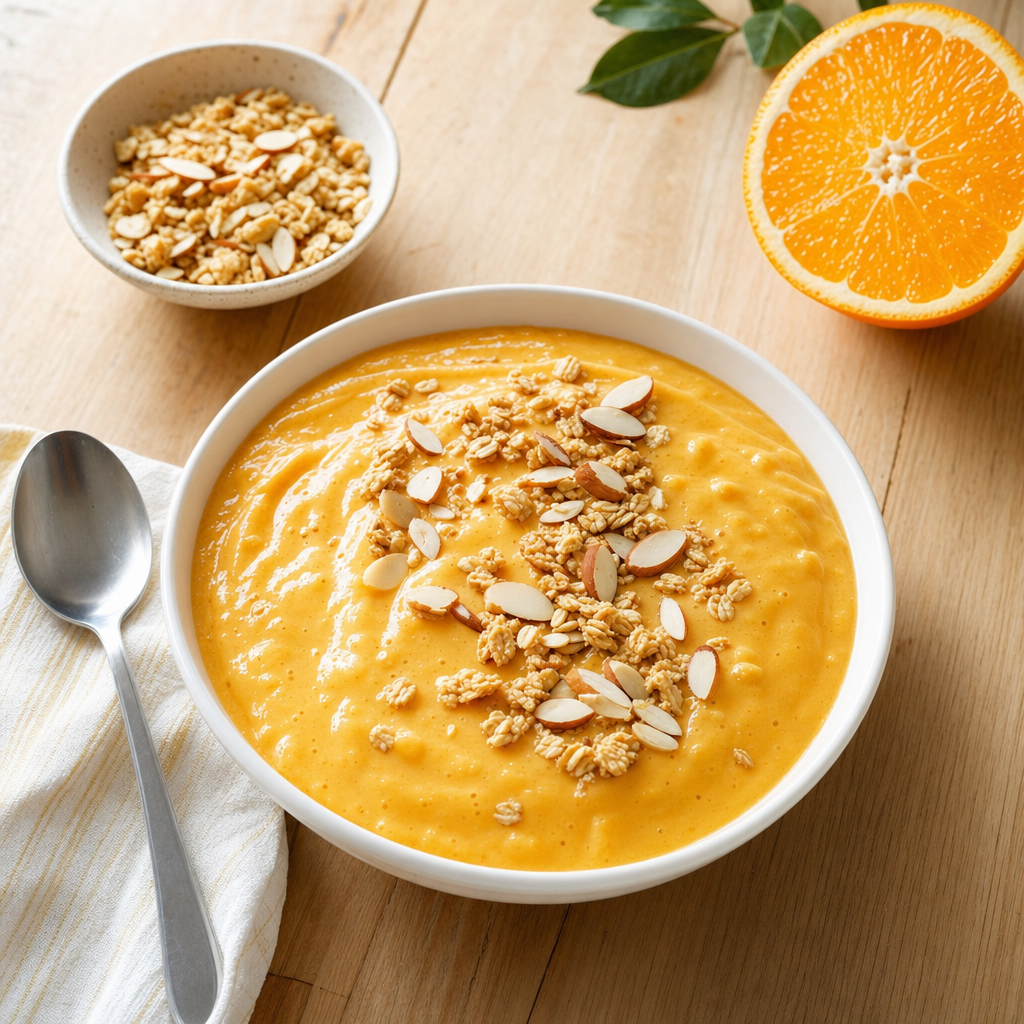 Orange Vanilla Oat Smoothie Bowl