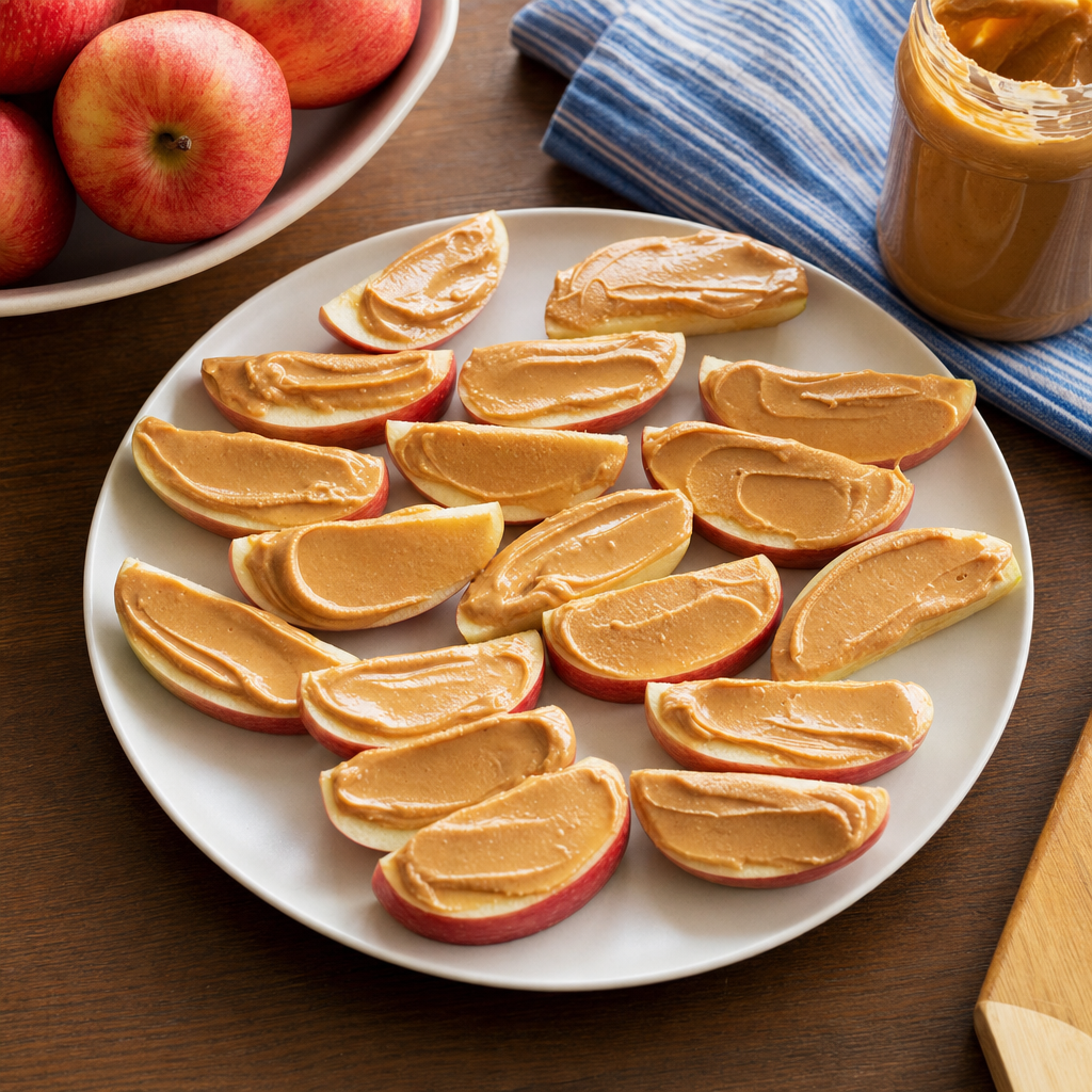 Apple Peanut Butter Slices