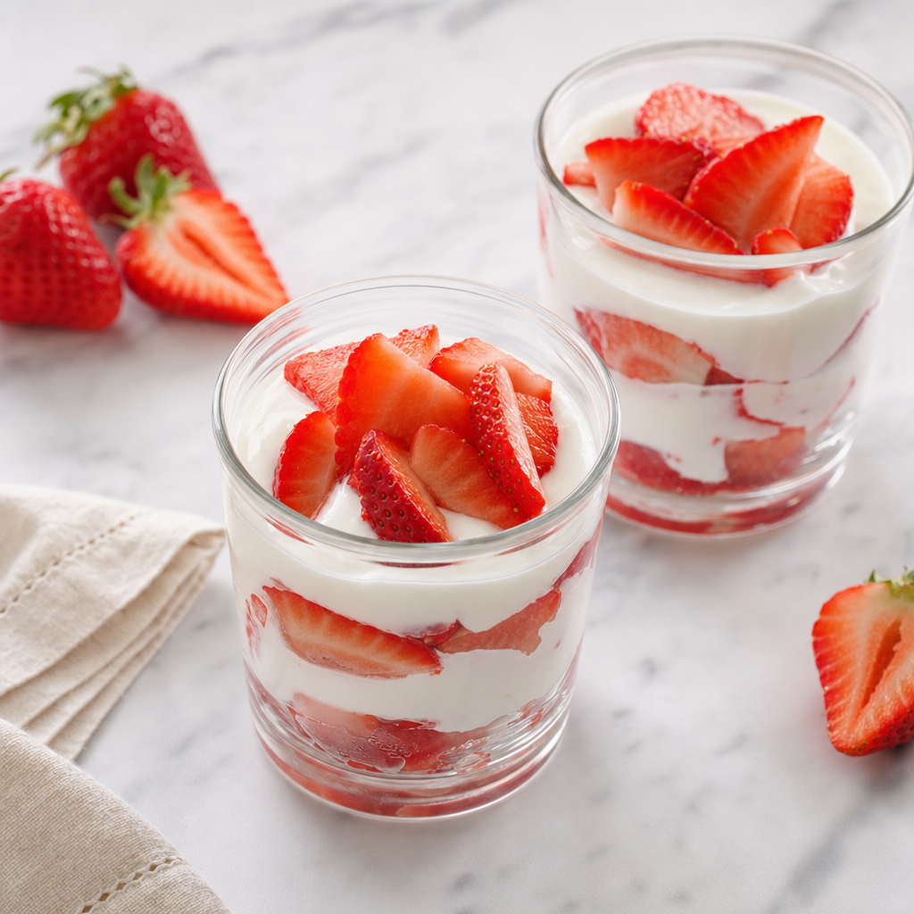 Strawberry Yogurt Cups