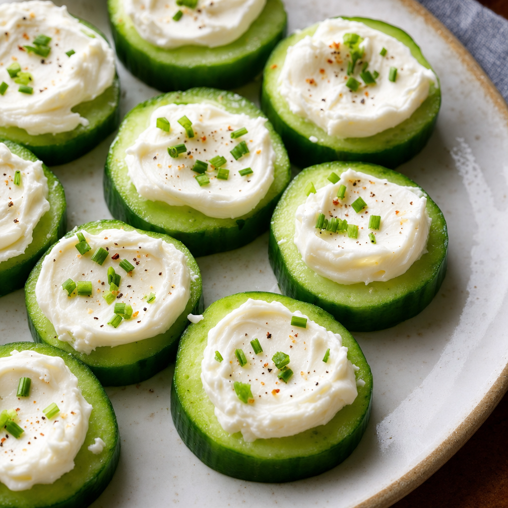 Cucumber Cream Cheese Rounds