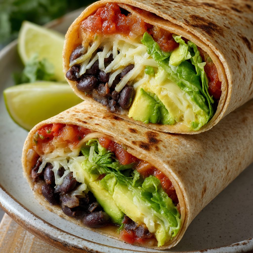 Black Bean Avocado Wraps