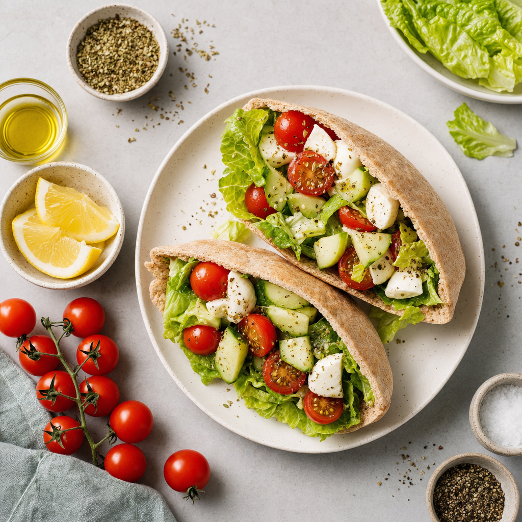 Tomato Mozzarella Pita Pockets