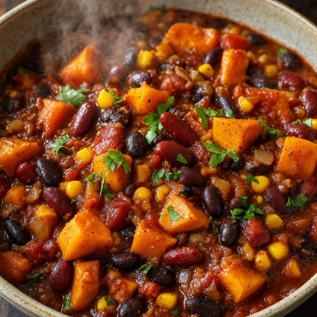 Black Bean Sweet Potato Chili