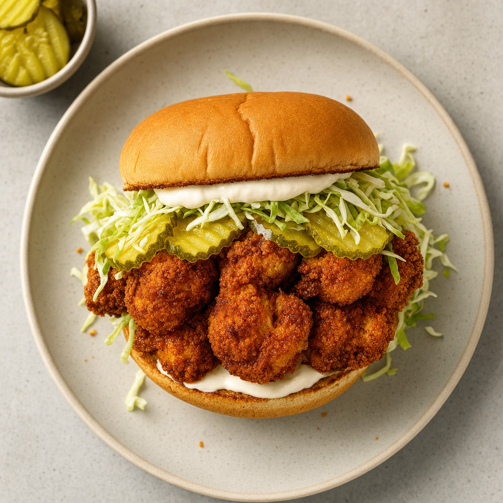 Nashville Hot Cauliflower Sandwich