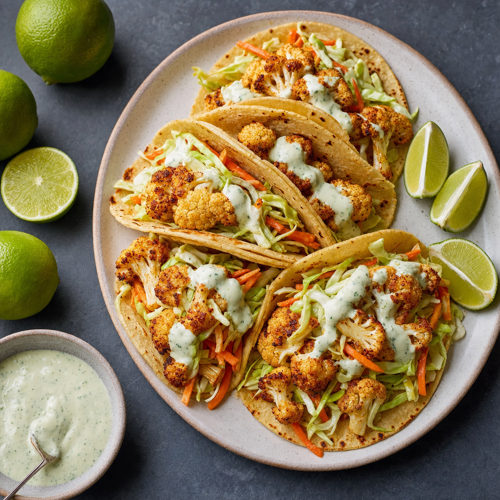 Baja Cauliflower Tacos