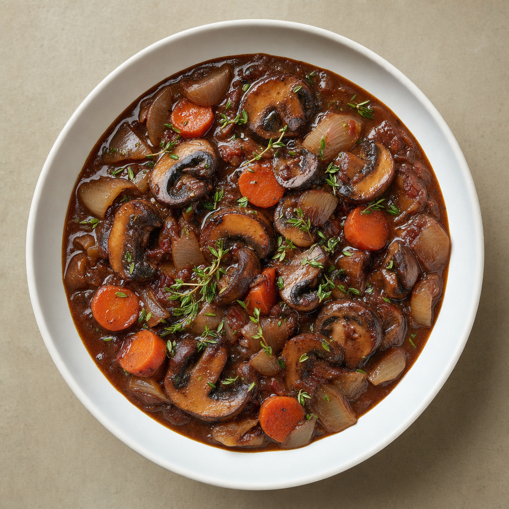 Mushroom Bourguignon