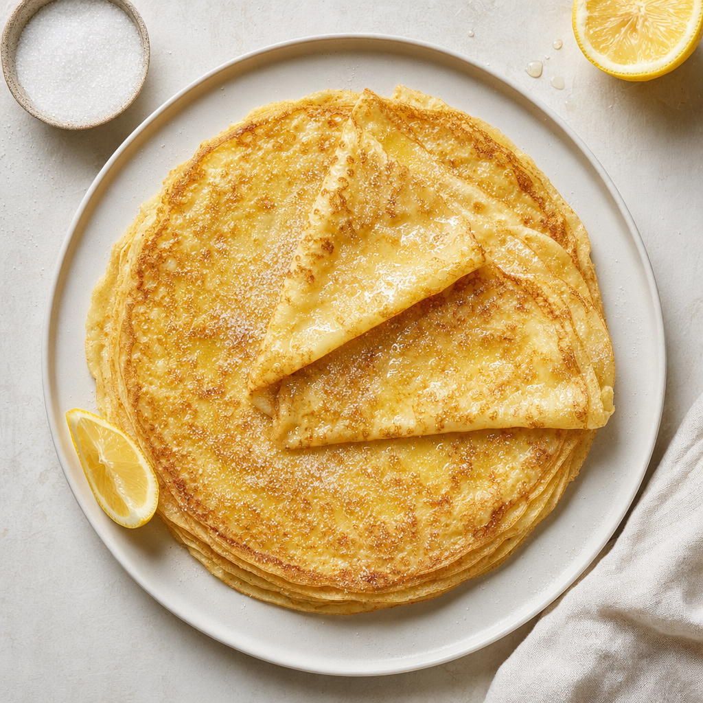 Crepes with Lemon and Sugar