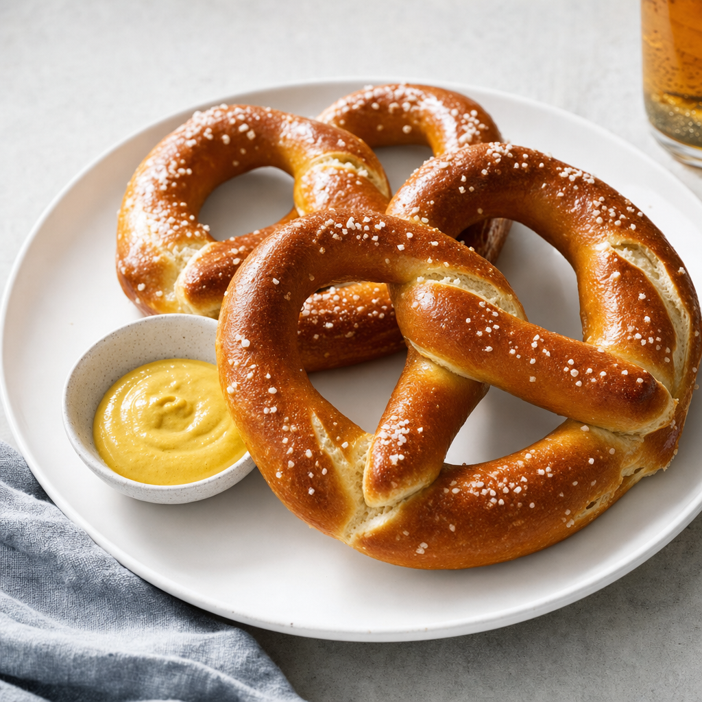 Soft Pretzel with Mustard