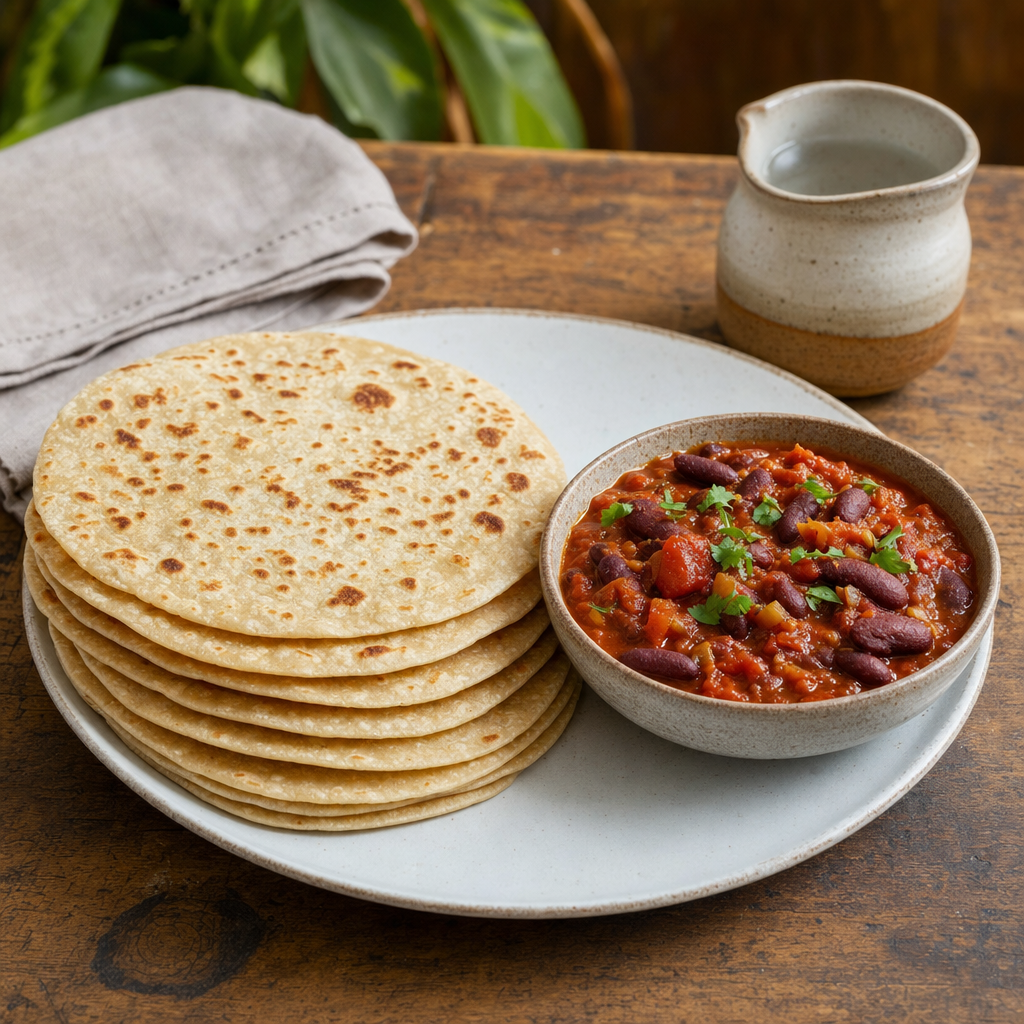 Chapati with Beans