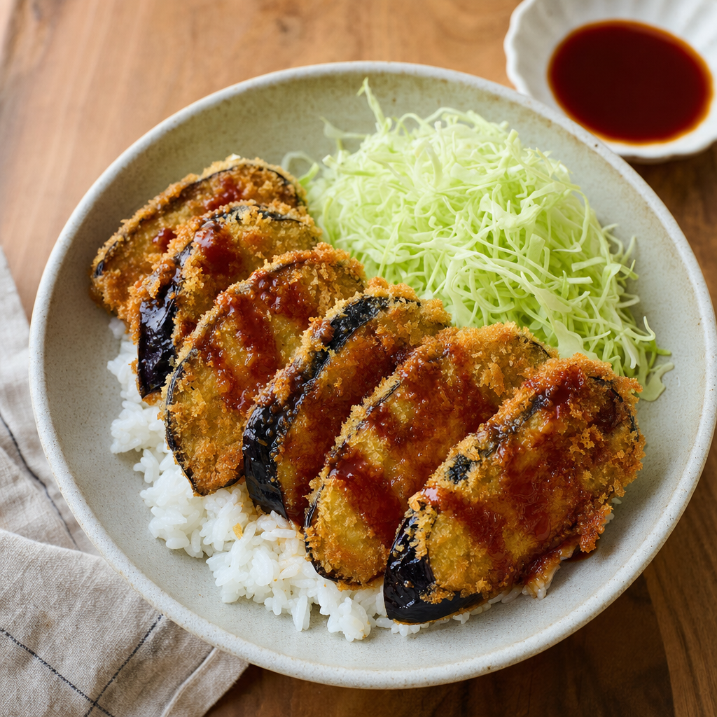 Eggplant Katsu Rice Bowl