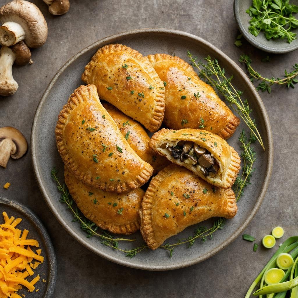 Mushroom Leek Trail Hand Pies recipe combo