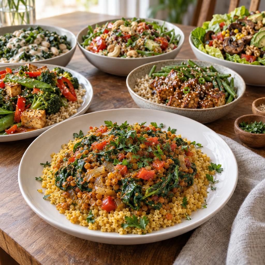 Plants Take the Dinner Spotlight generated menu image