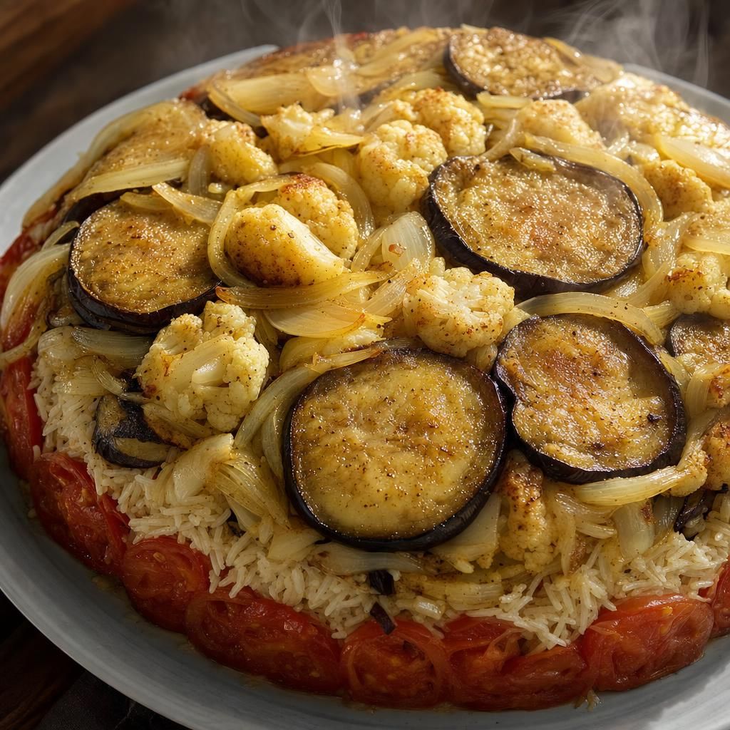 Vegetable Maqluba recipe combo