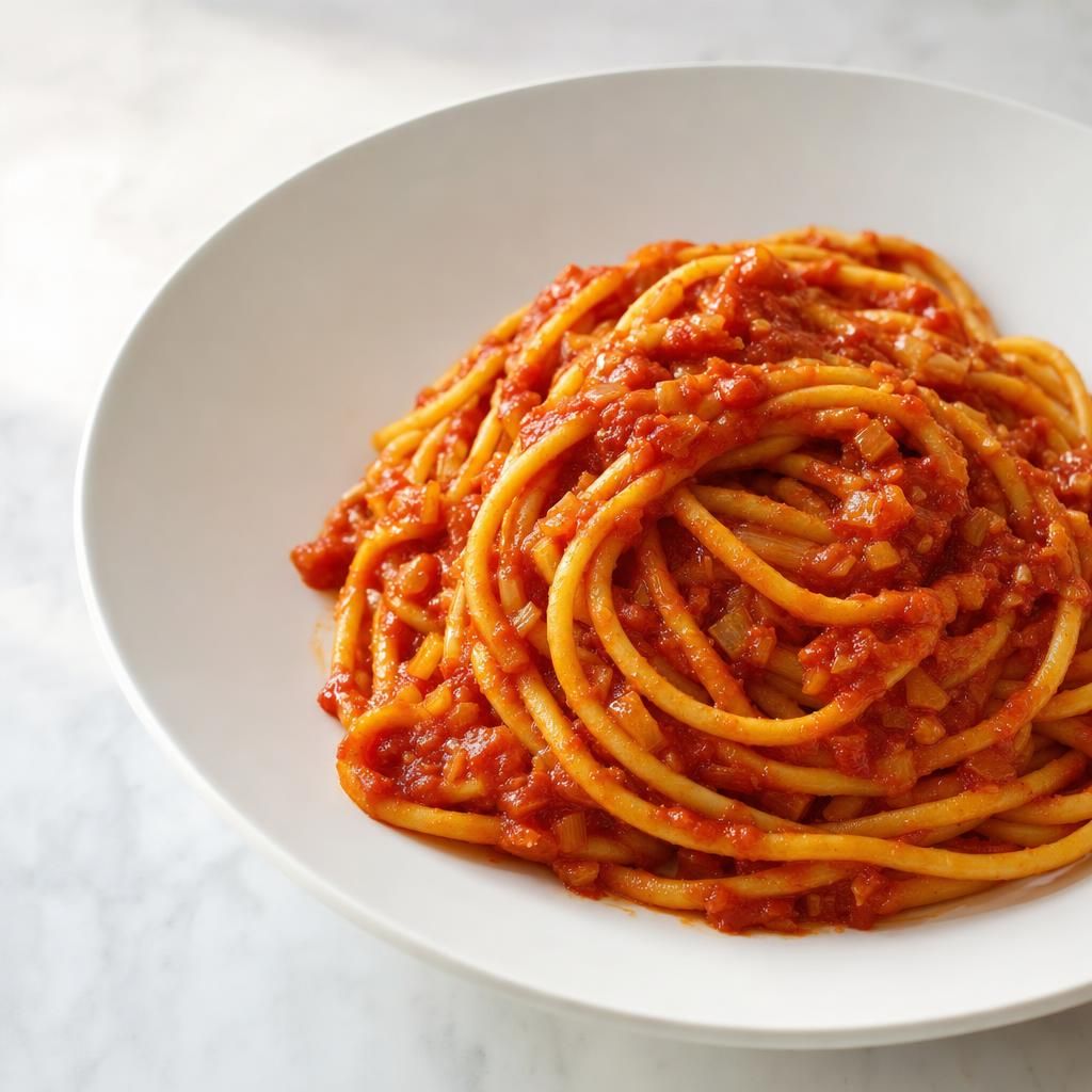 Bucatini with Smoky Tomato Sauce