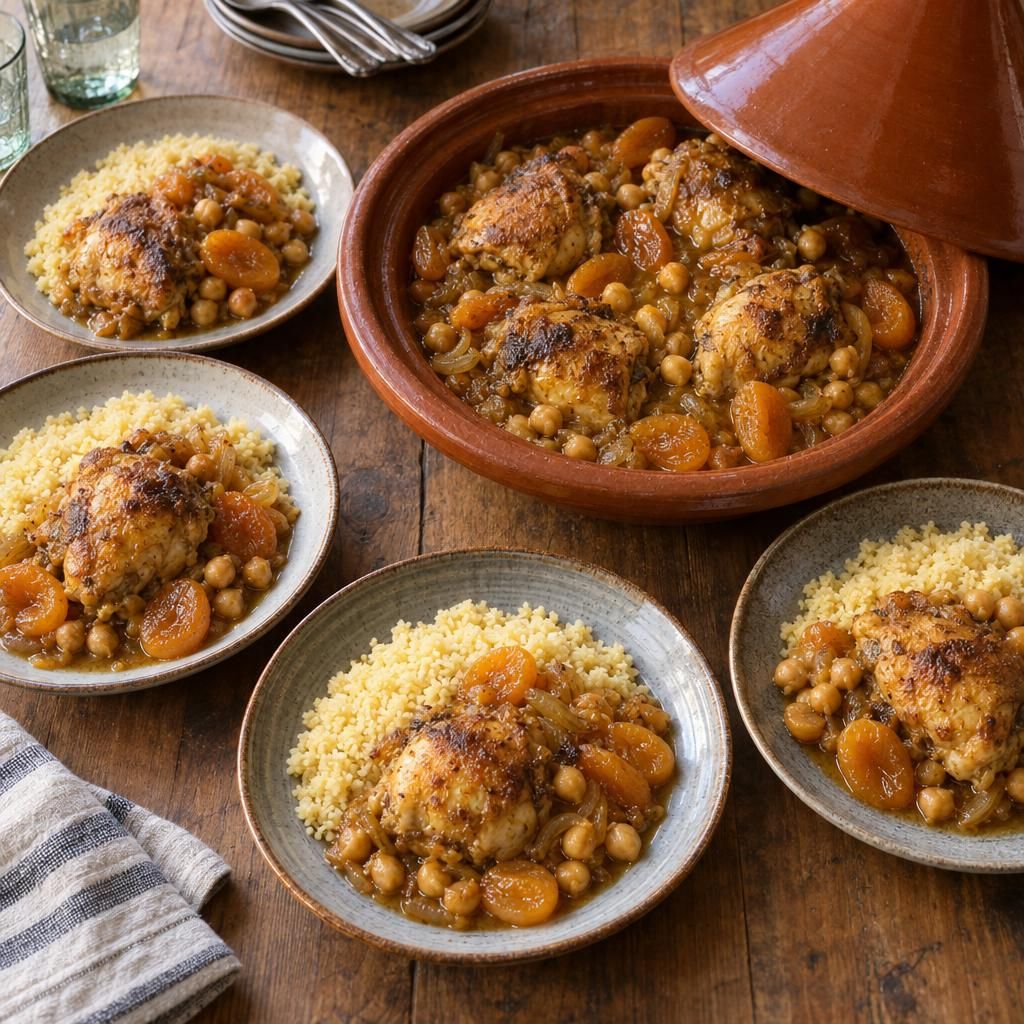 Apricot Chicken Tagine with Couscous