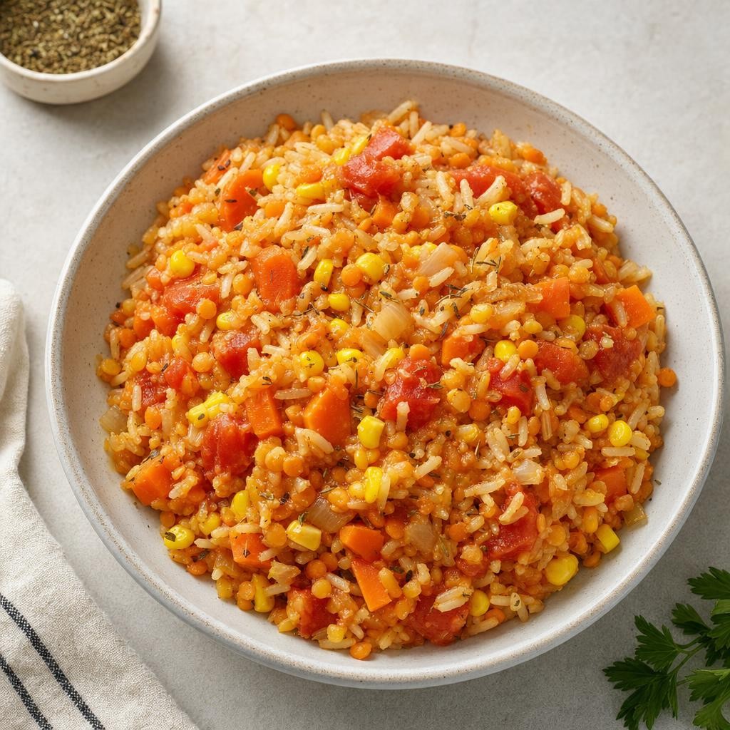 Mild Lentil Rice Pot