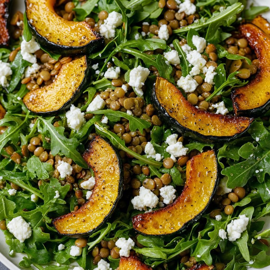 Acorn Squash and Lentil Salad