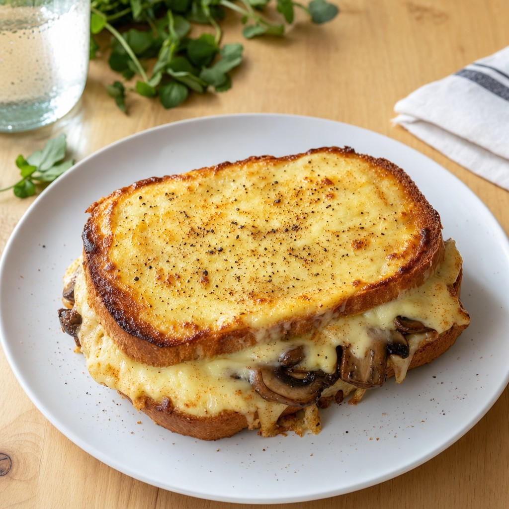 Croque Monsieur with Mushrooms