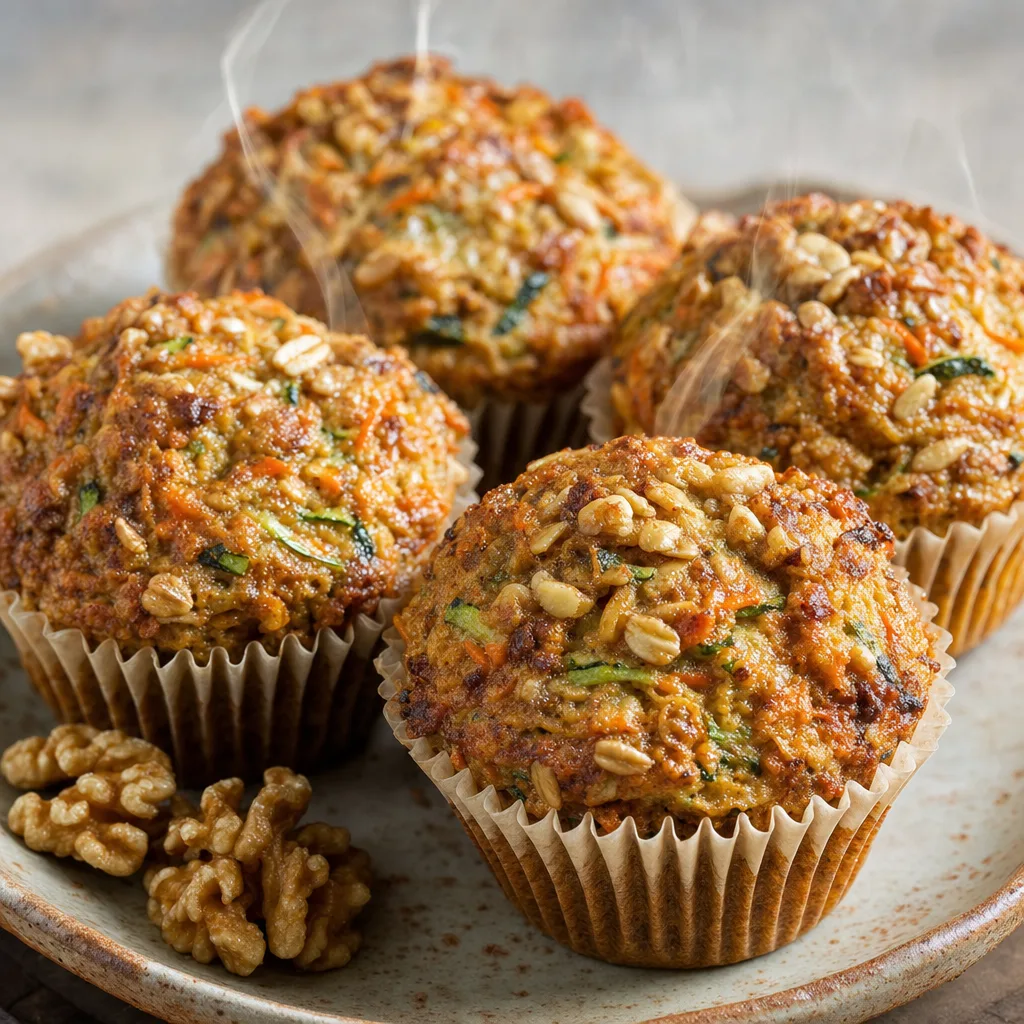 Zucchini Carrot Breakfast Muffins recipe combo