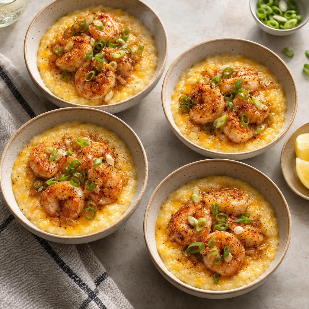 Southern Shrimp and Cheddar Grits