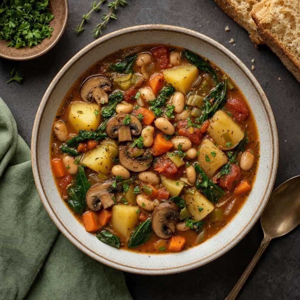 Mushroom Bean Garden Stew recipe combo