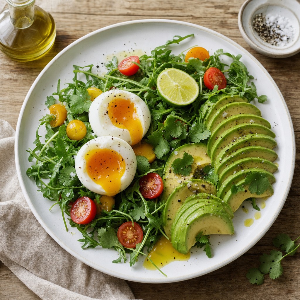 Soft-Boiled Egg Avocado Breakfast Plate