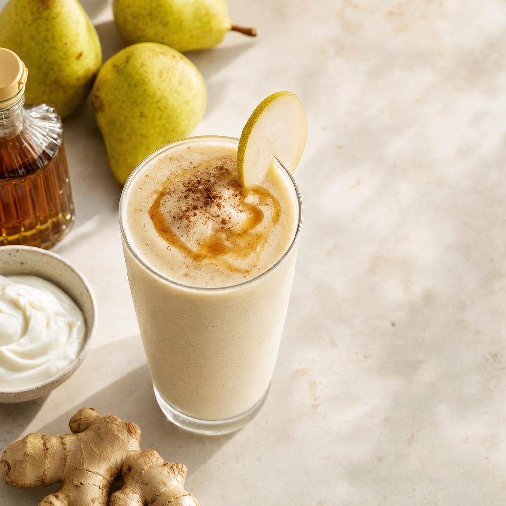 Maple Pear Ginger Smoothie recipe combo