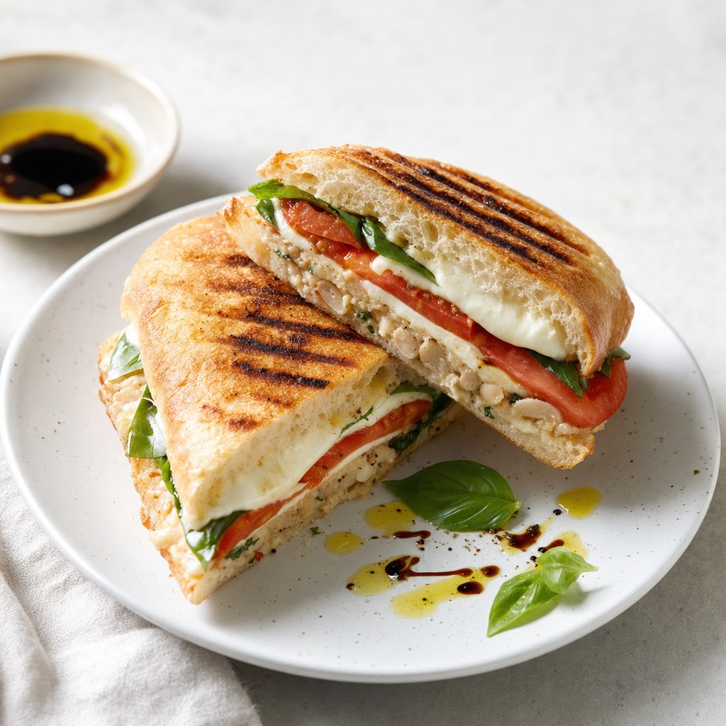 Caprese White Bean Panini recipe combo