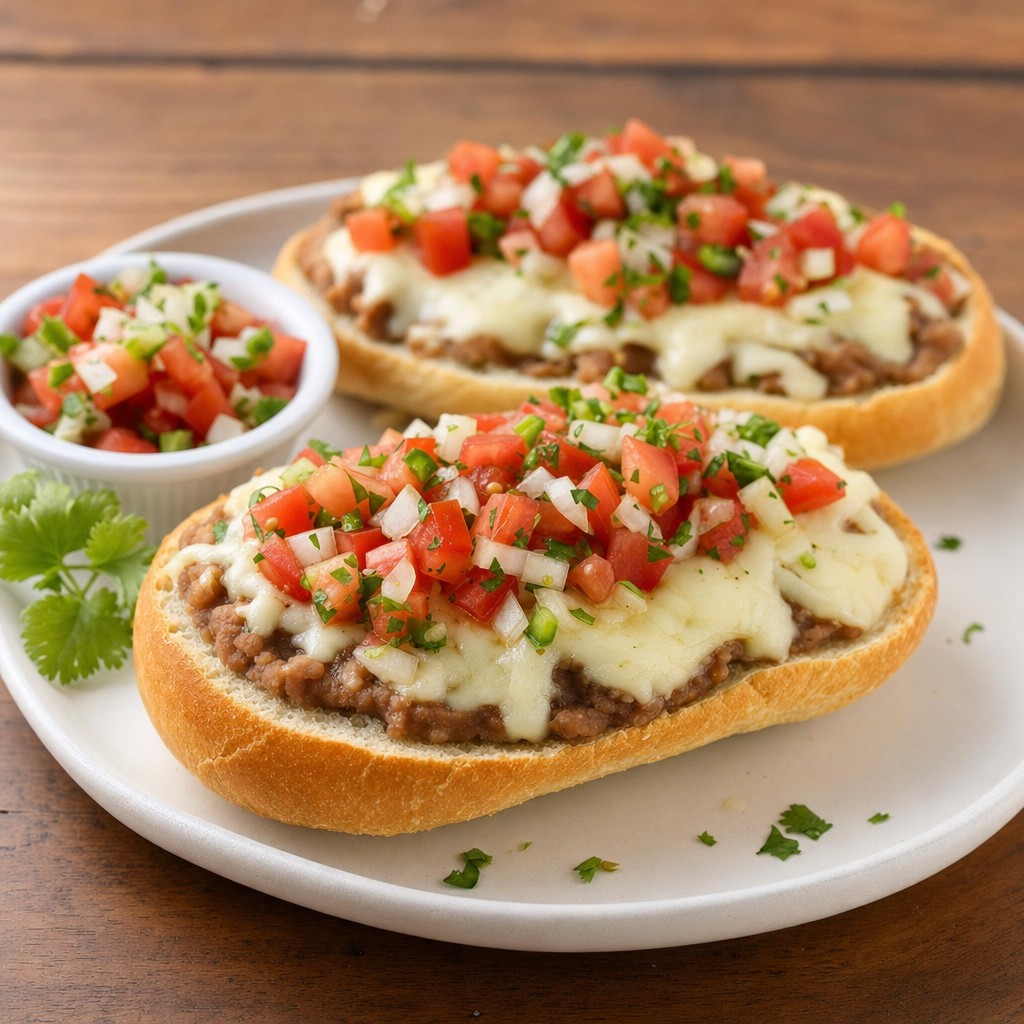 Molletes with Pico de Gallo