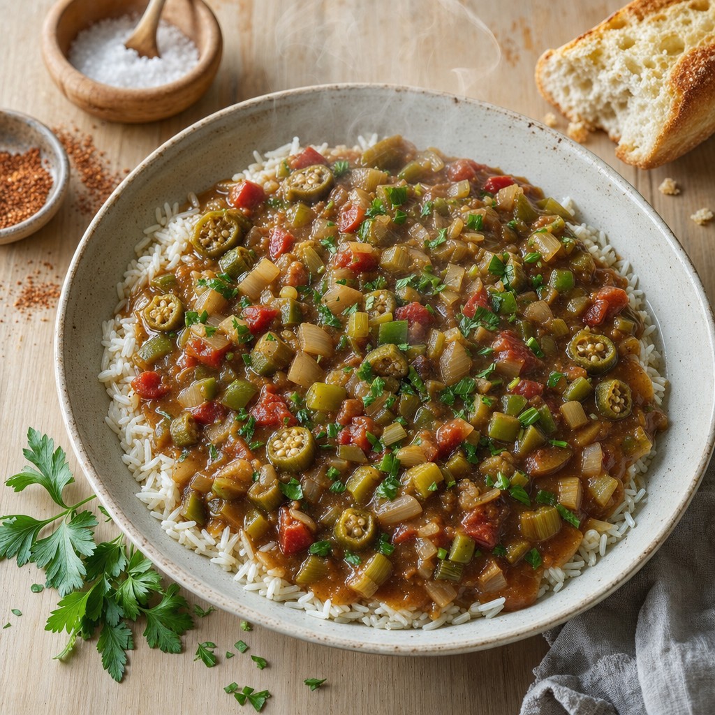 Okra and Vegetable Gumbo recipe combo