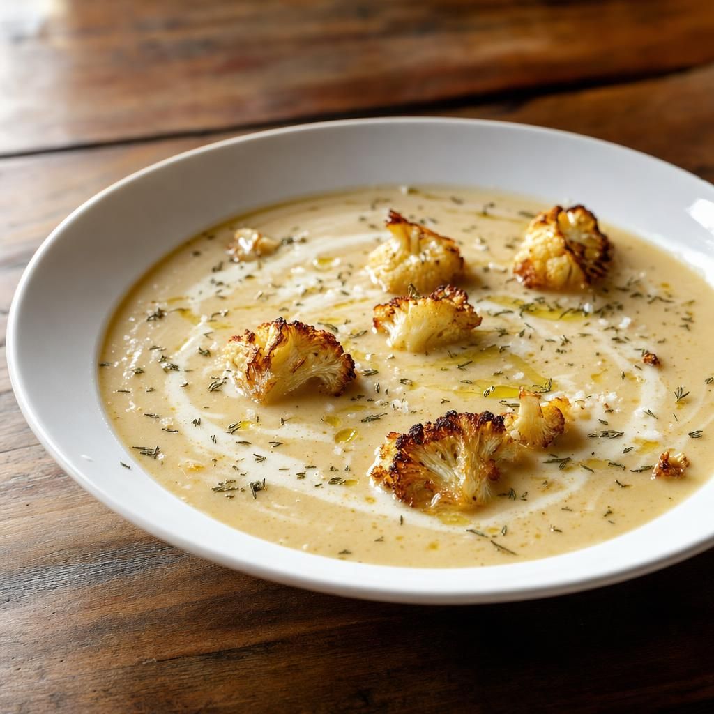 Roasted Cauliflower Apple Soup recipe combo