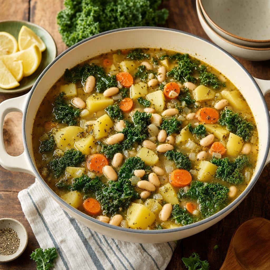 White Bean Kale Potato Soup recipe combo