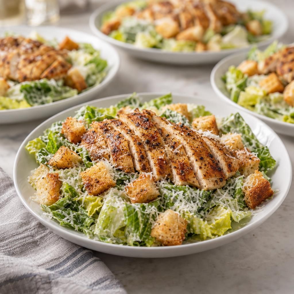 Pan-Seared Chicken Caesar Salad
