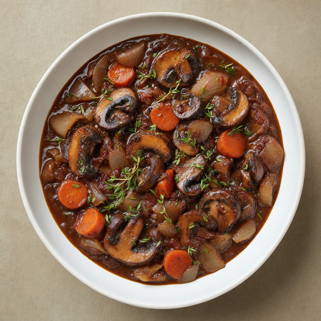 Mushroom Bourguignon