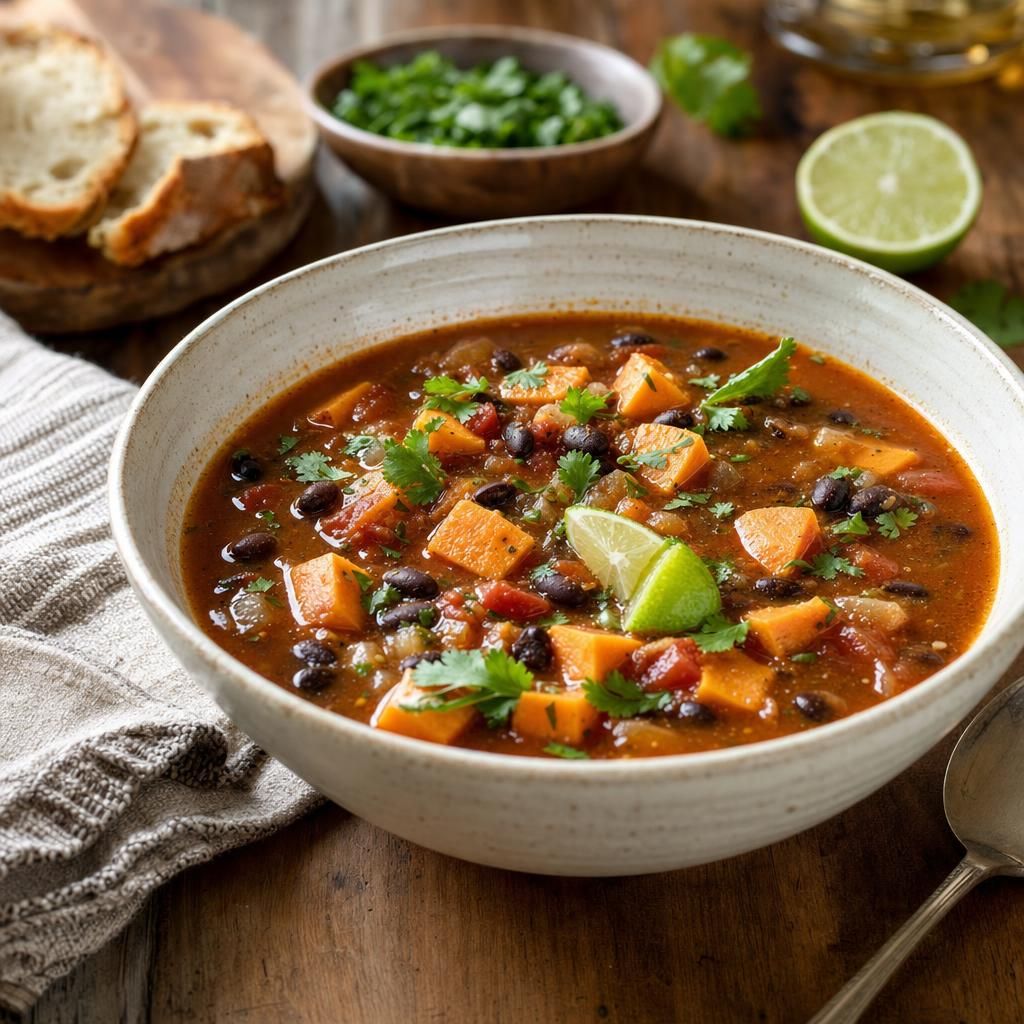 Sweet Potato Black Bean Soup