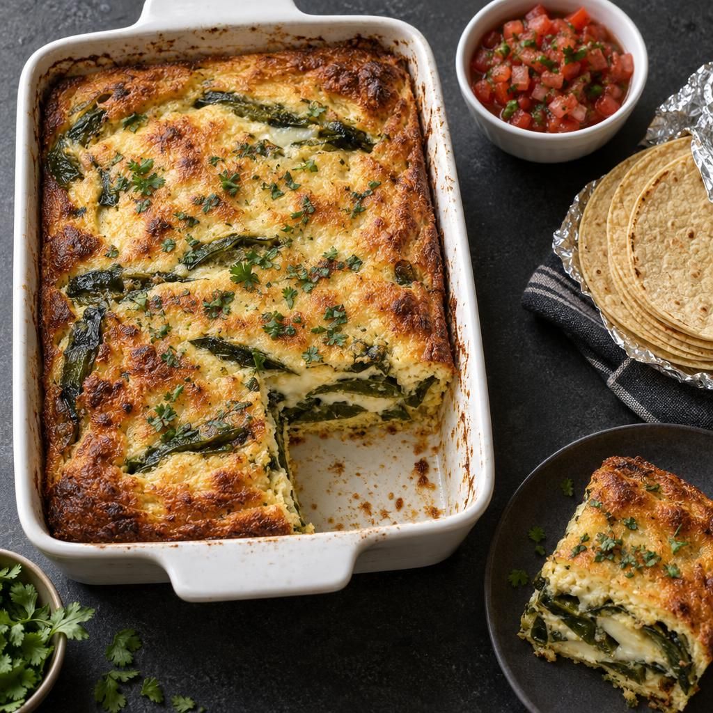 Poblano and Monterey Jack Bake