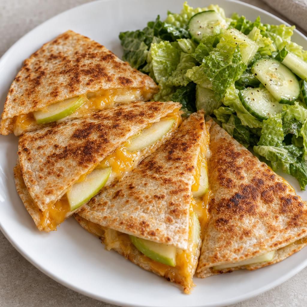 Apple-Cheddar Quesadillas